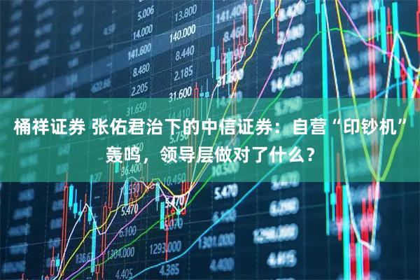 桶祥证券 张佑君治下的中信证券：自营“印钞机”轰鸣，领导层做对了什么？